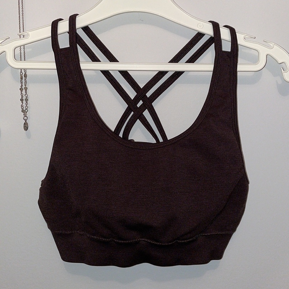 Alphalete Revival Bra in Chocolate